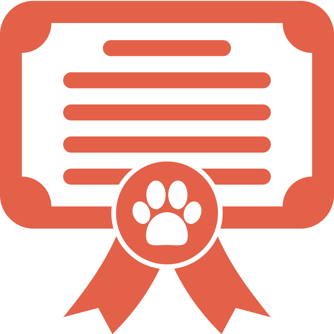 drawing of an award in orange